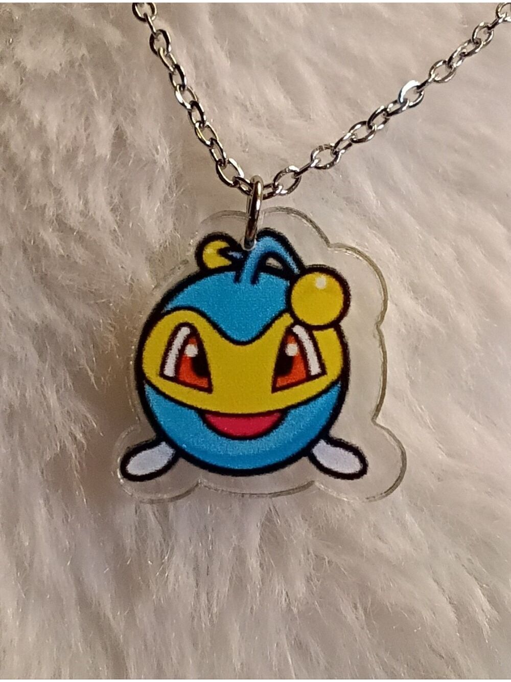Lanturn Pokemon Stainless Steel Unisex Acrylic Charm Necklace